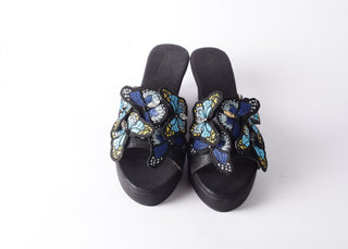 TITLI BLUE WEDGES 2.5