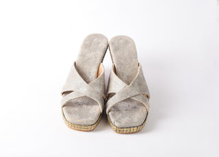 ROUGH SILVER WEDGES