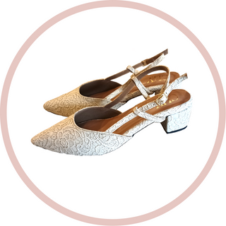 SAZ IVORY SLINGBACK